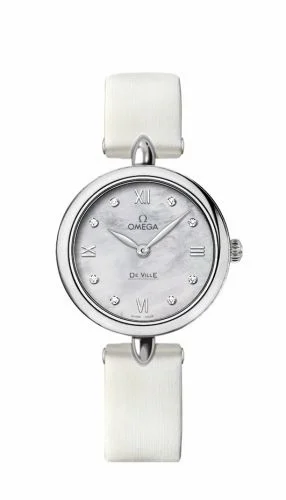Omega De Ville Prestige Dewdrop Quartz 27.4 Stainless Steel / White MOP 424.12.27.60.55.001 (42412276055001)